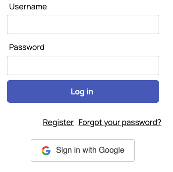 google authentication feature screenshot